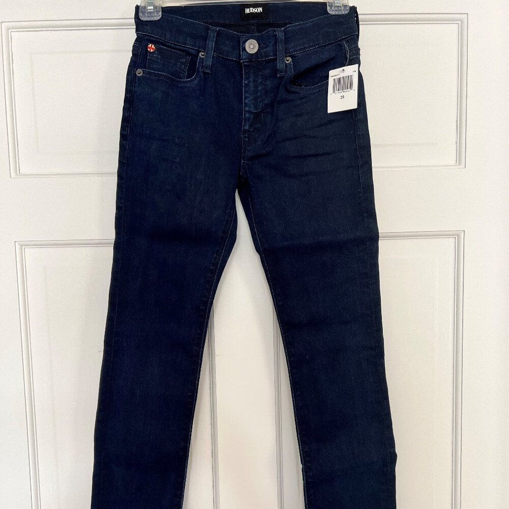 NEW Hudson Dark Wash  Denim Midrise Skinny Jeans WM4060DEH-PIPR Size 24